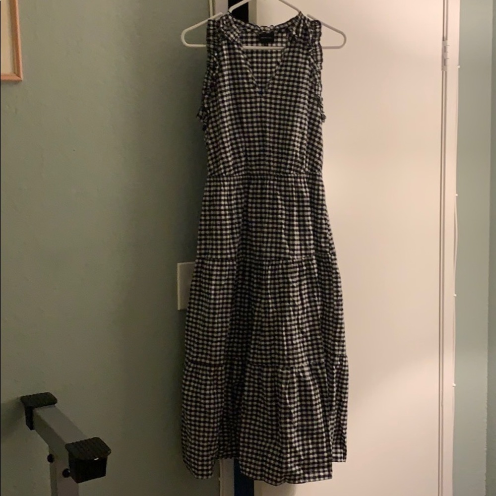Who What Wear Gingham Ruffle dress Small